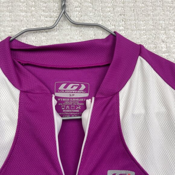 Louis Garneau Cycling Breeze Sleeveless 2 Purple / Pink Jersey Women's Small - Picture 4 of 10